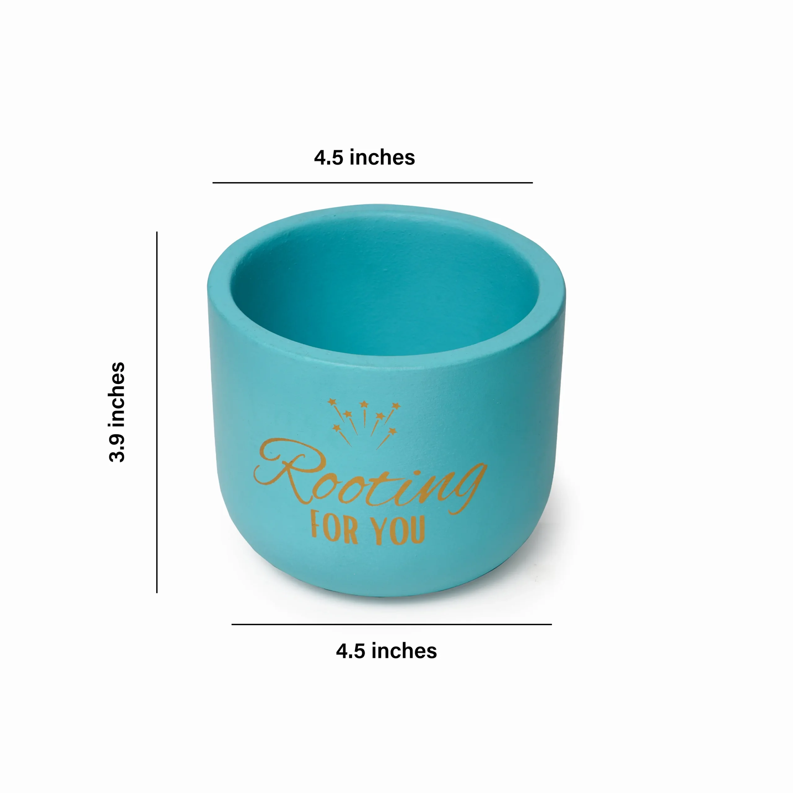 Handcrafted Quote Planter – Self Care / Stay Wild / Rooting for You | Motivational Terracotta Planters by Shivom Bliss - Image 10